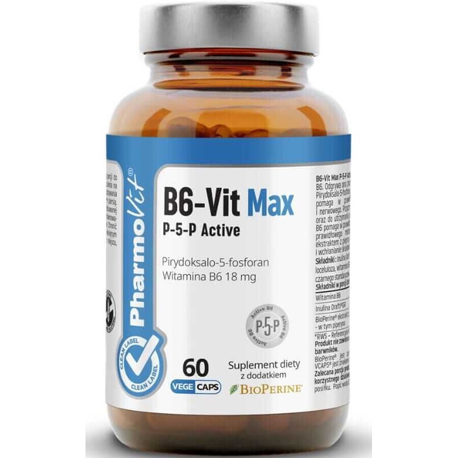 B6-Vit Max P-5-P Active 60 capsule Pharmovit Clean Label