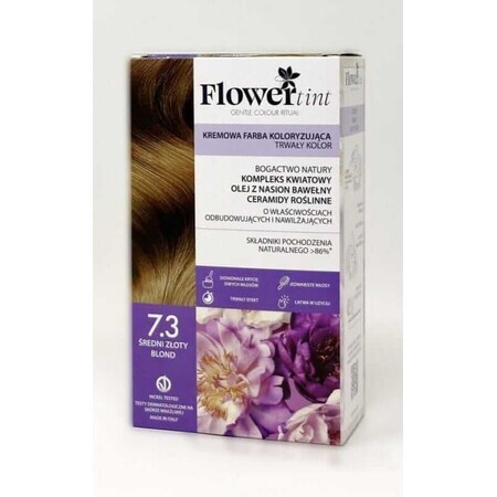 Colore dei capelli Biondo medio dorato 7.3 FlowerTint 7.3 FlowerTint