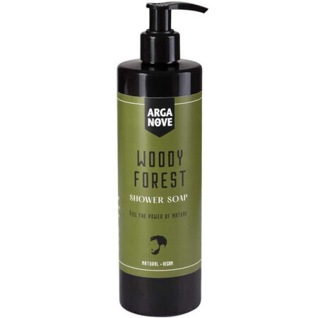 Sapone all'olivo Woody Forest per la doccia maschile 400ml Arganove