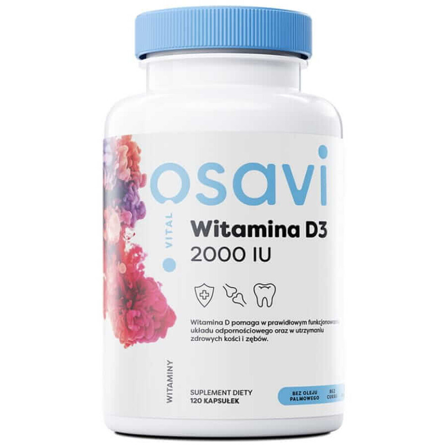 Osavi Vitamin D3 2000 IU Quali-D 120 capsules