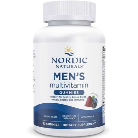 Gomme multivitaminiche per uomo - multivitamine per uomo 60 gel Nordic Naturals