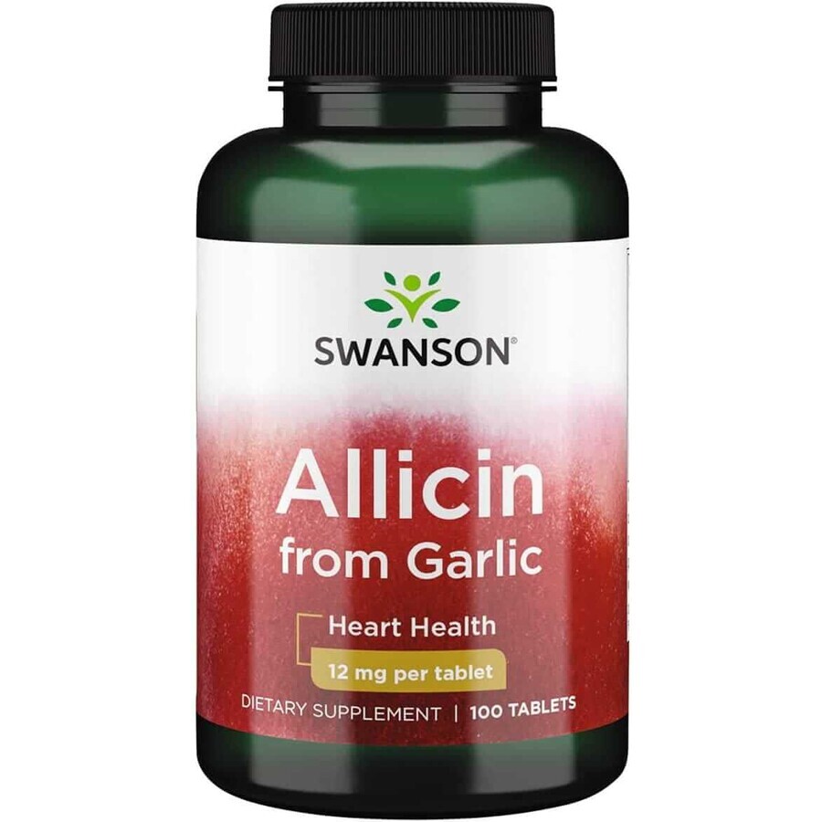 Ail 100% Allicine 12mg 100 capsules Swanson