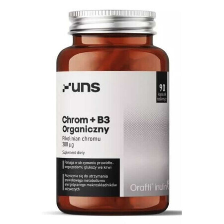 Cromo organico + vitamina B3, 90 capsule UNS