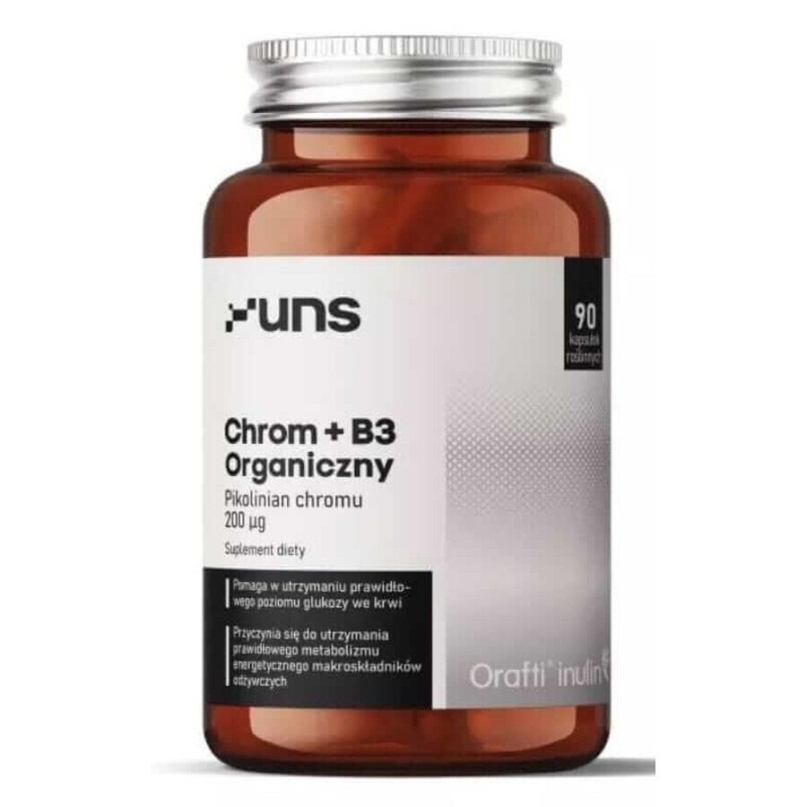 Cromo organico + vitamina B3, 90 capsule UNS