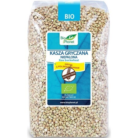 BIO PLANET Fiocchi di grano saraceno non tostati biologici senza glutine 1kg