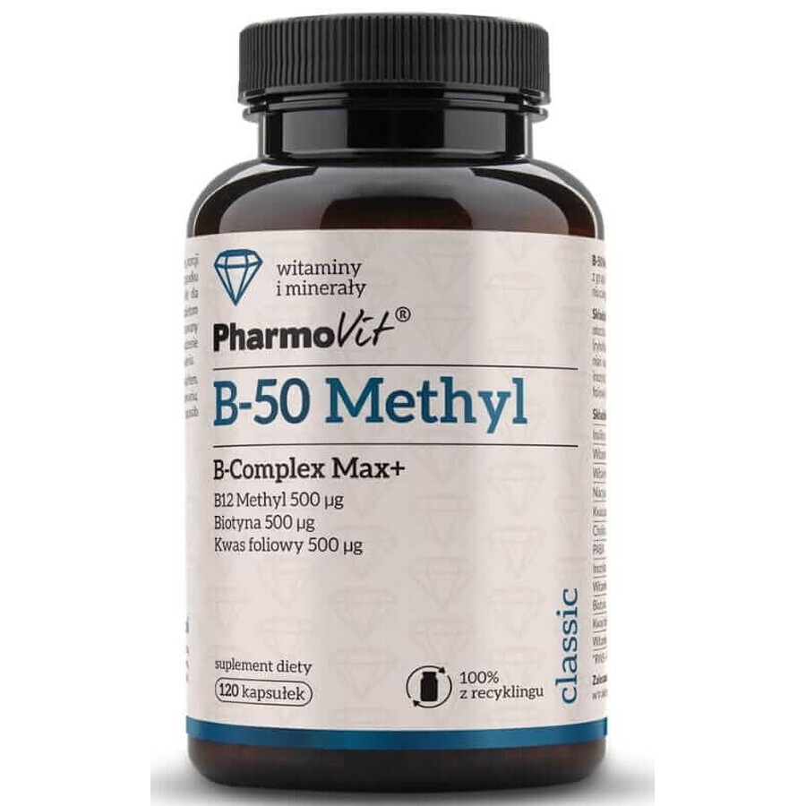 B-50 Methyl B-complex Max+ 120 capsules Pharmovit Classic