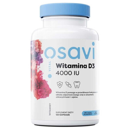 Osavi Vitamin D3 4000 IU Quali-D 120 capsules