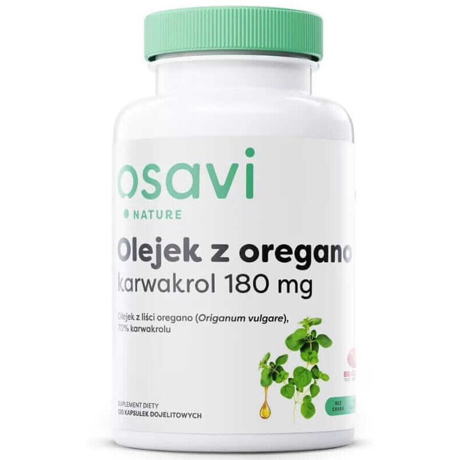 Ulei de Oregano Carvacrol 180mg 120 capsule Osavi