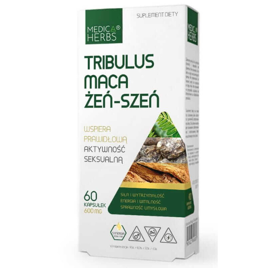 Tribulus Maca Ginseng 60 capsule Erbe Medica