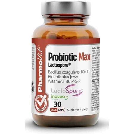 Probiotic Max Lactospore 30 capsules PharmoVit Clean Label