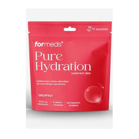 Pure Hydration electrolytes grapefruit flavor 14 sachets Formeds