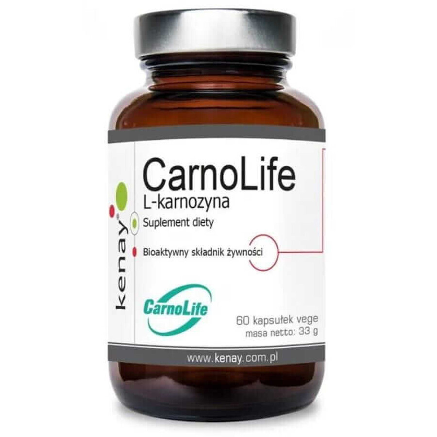 CarnoLife L-Carnosine - 60 cápsulas, KenayAG