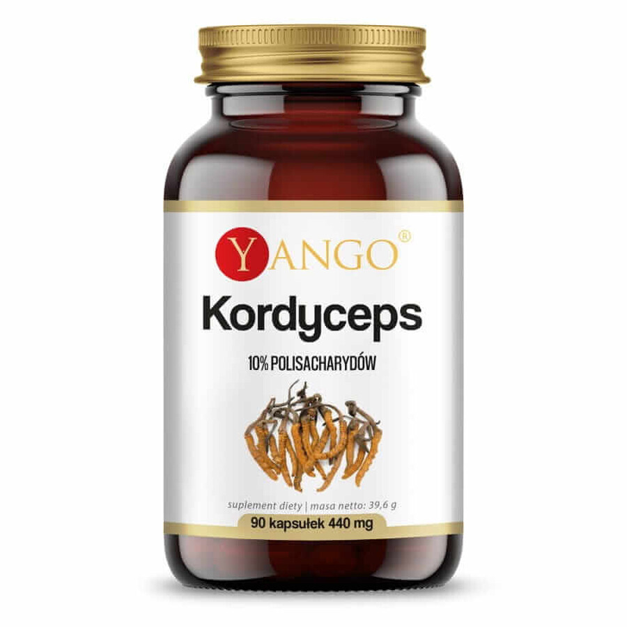 Estratto cinese di cordyceps 10% polisaccaridi 90 capsule Yango