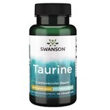 Taurine (Taurine) 500 mg, 60 gélules végétales Swanson