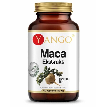 Maca rădăcină - extract 10:1 - 100 caps YANGO