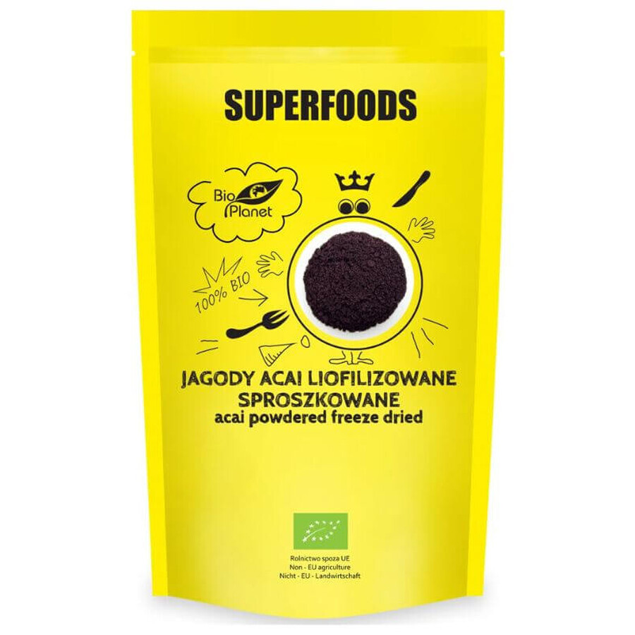 SUPERFOOD Baies d'açai bio lyophilisées en poudre 100g BIO PLANET BIO PLANET