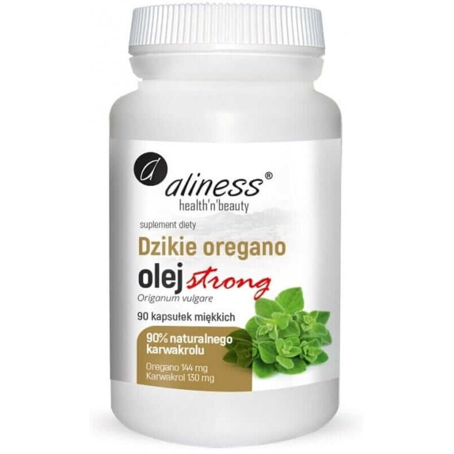 Aliness Aceite de Orégano Silvestre Fuerte 90 cápsulas