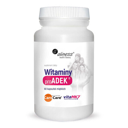 ProADEK Vitamine Betacaroten D3 VitaMK7 60 capsule Aliness