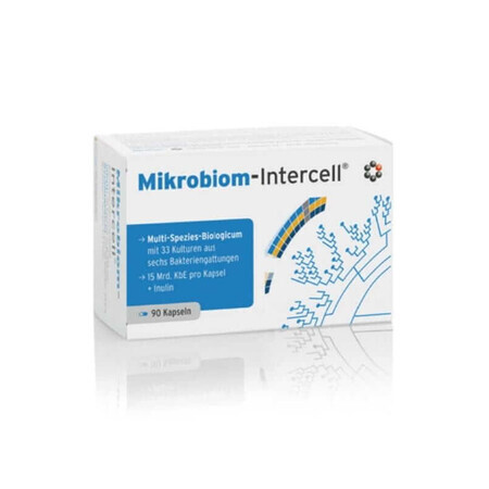 Microbiome 90 capsule Intercell Probiotic natural 33 ceppi Intercell