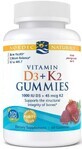 Nordic Naturals, Vitamina D3+K2 Gomme 60 gels gusto melograno