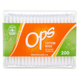 Cotton ear buds, 200 pieces, Ops