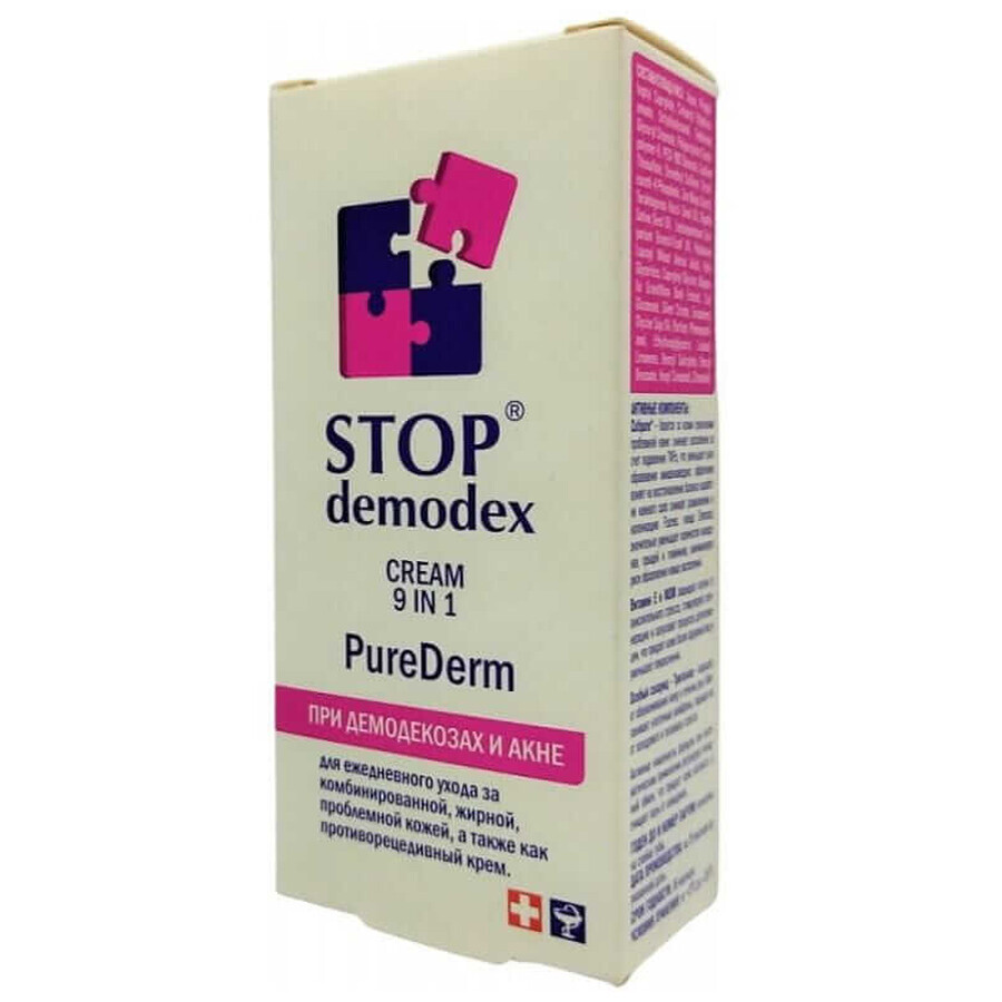 Stop Demodex 9 in 1 Crema Viso - 50ml, Biosphere