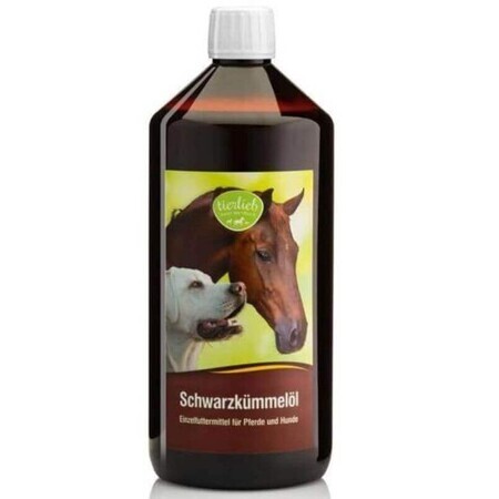 Olio di cumino nero per cani e cavalli 1000 ml Tierlieb Sanct Bernhard