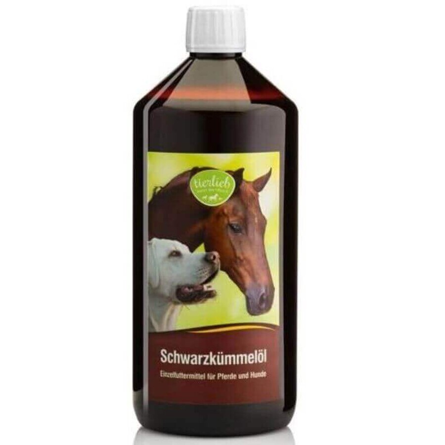 Olio di cumino nero per cani e cavalli 1000 ml Tierlieb Sanct Bernhard