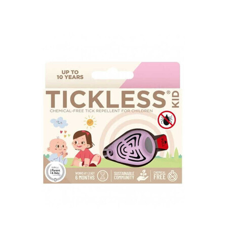 TICKLESS KID PINK Repellente per zecche a ultrasuoni per bambini