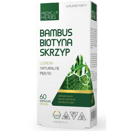 Bambù Biotina Equiseto 60 capsule Erbe Mediche