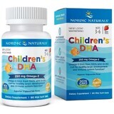 Tranium DHA 250mg Aardbei Tranium DHA 250mg voor kinderen 90 mini softgels, Nordic Naturals