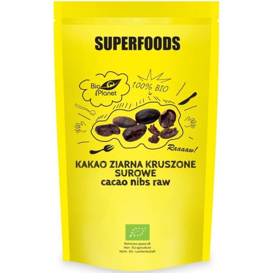 Fave di cacao crude tritate biologiche 250g SUPERFOODS Bio Planet