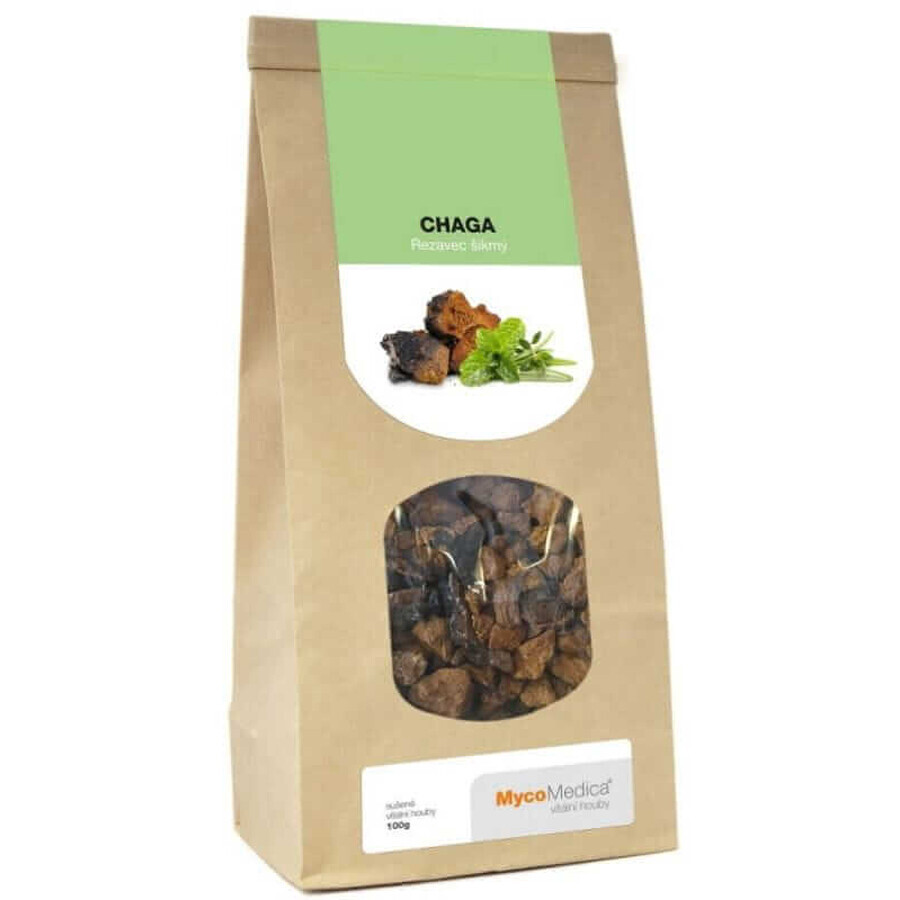 Funghi Chaga essiccati 100g MycoMedica