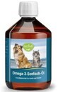 Omega-3 per cani e gatti olio di pesce marino EPA e DHA 500 ml Tierlieb Sanct Bernhard