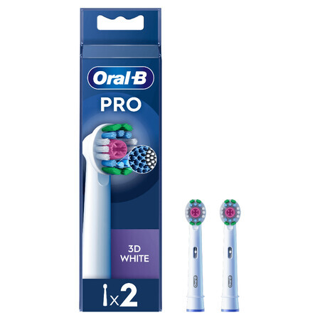 Spazzolino elettrico 3D White, 2 pezzi, Oral-B