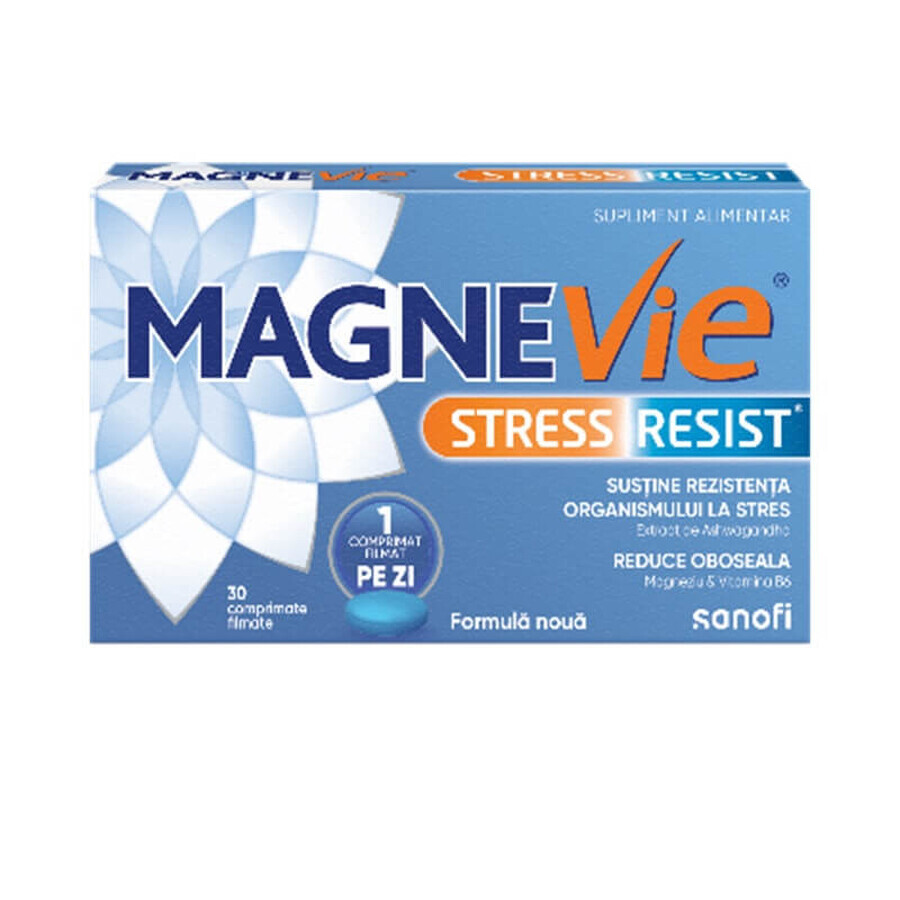 MagneVie Stress Resist Ashwagandha, 30 film-coated tablets, Sanofi