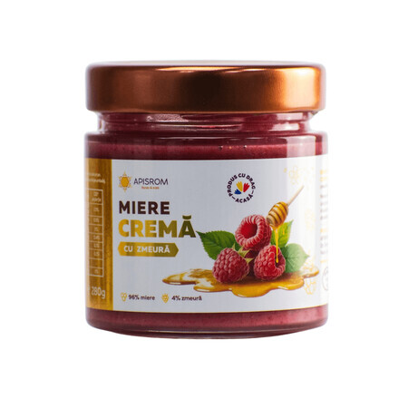 Miele di crema di lamponi, 280 g, Apisrom