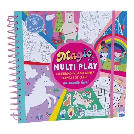 Libro di attività riutilizzabile Magic Multi Play Rainbow Fairy, 3 anni+, Floss & Rock