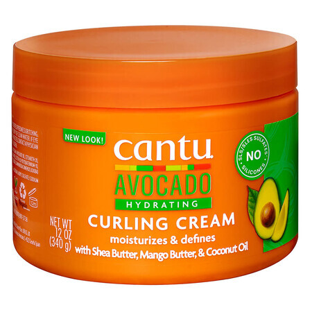 Crema per capelli con olio di avocado, 340 g, Cantu