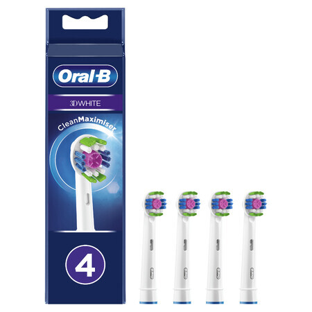 Ricariche per spazzolino elettrico 3D White, 4 pezzi, Oral-B