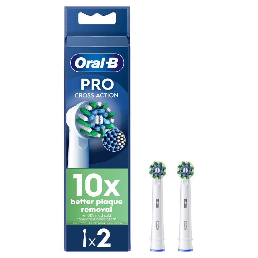 Spazzolino elettrico Cross Action, 2 pezzi, Oral-B