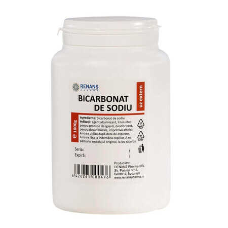 Bicarbonato di sodio, 1000 g, Renans