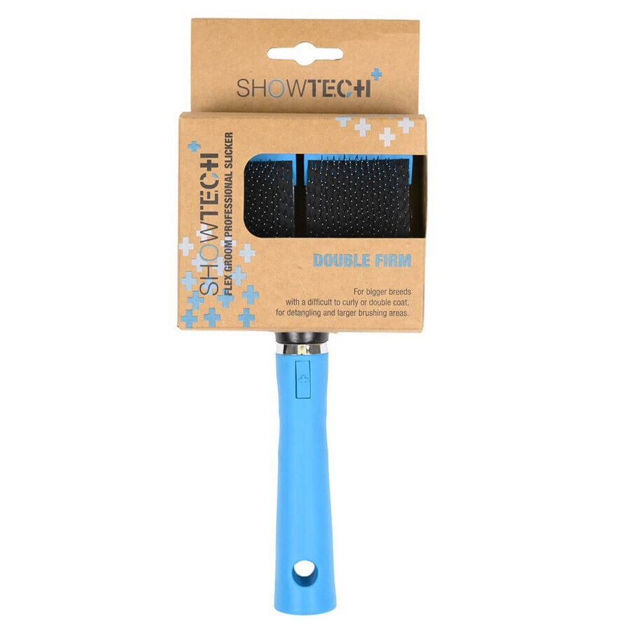 Brosse à chien Slicker Flex Groom Double Firm, 1 pièce, Show Tech+