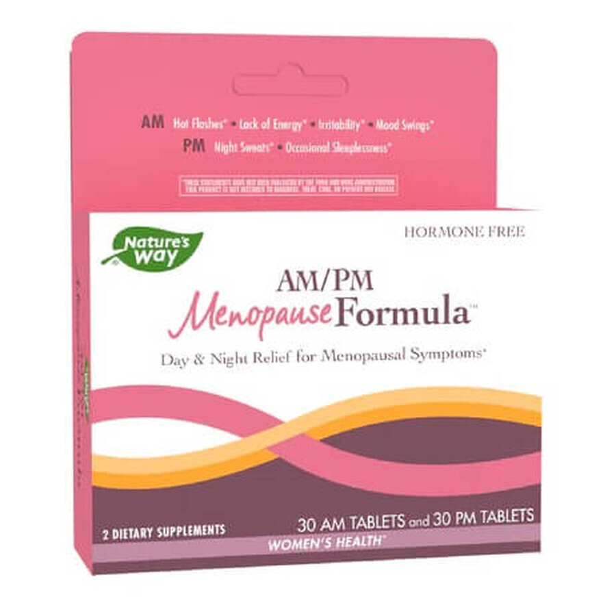 AM-PM Menopausa Formula Nature's Way, 60 compresse, Secom