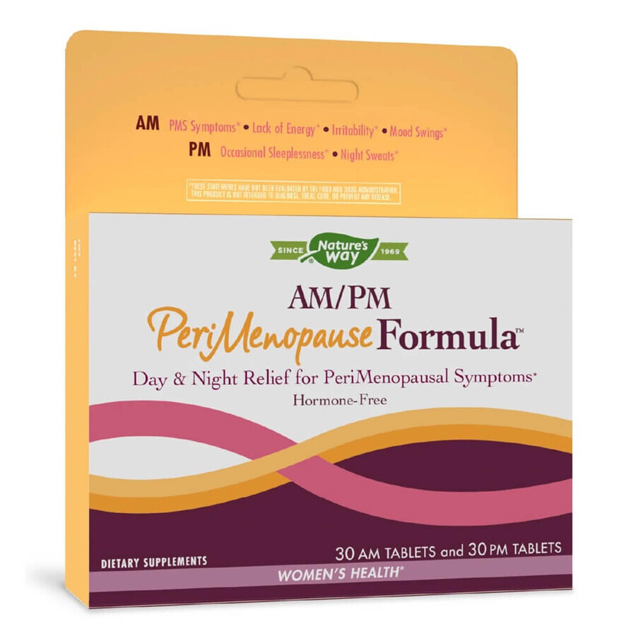 AM-PM Formula PeriMenopausa Nature's Way, 60 compresse, Secom