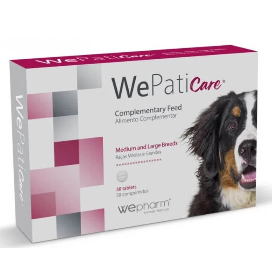 Integratore epatico per cani di taglia media e grande Wepaticare, 30 compresse, WePharm