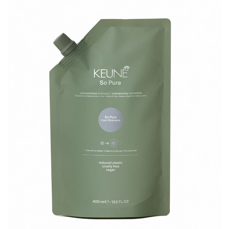 Shampoo for blond hair So Pure Cool Refill, 400 ml, Keune