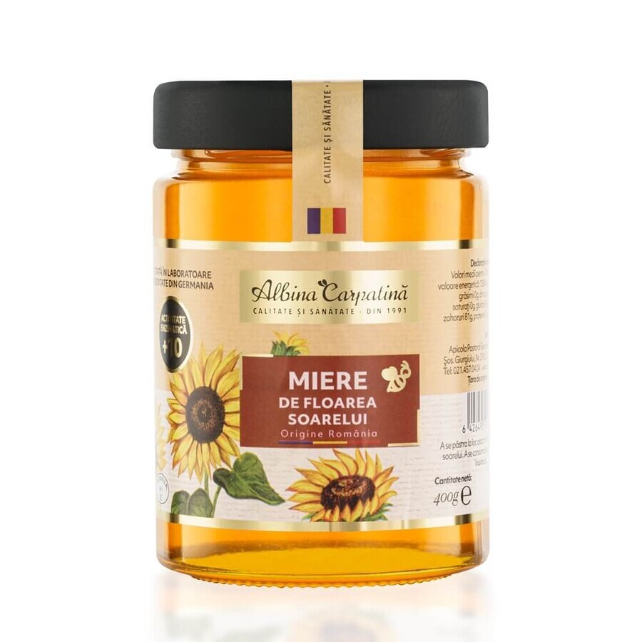 Miel de tournesol, 400 g, Albina Carpatina