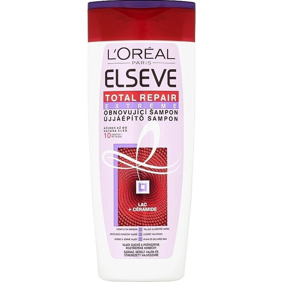 CHAMPÚ ELSÉVE TOTAL REPAIR EXTREME 1×250 ml, champú regenerador