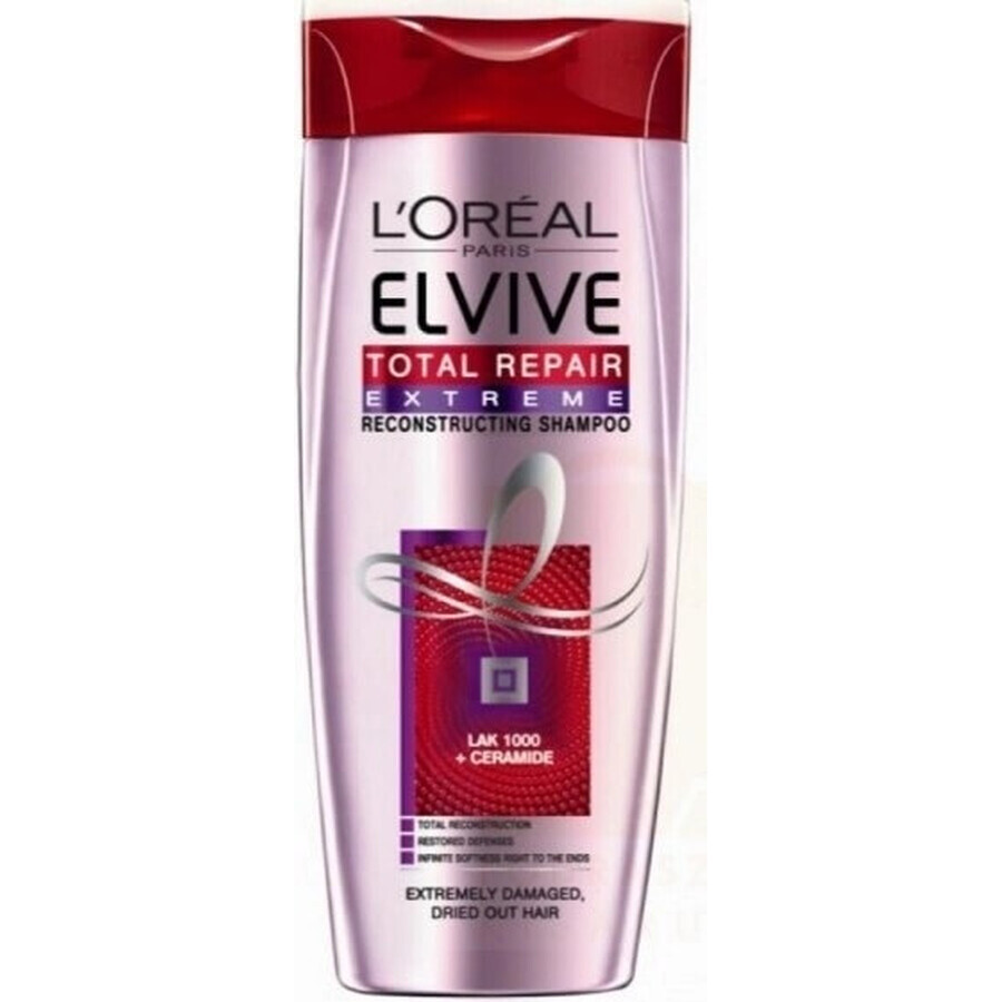 CHAMPÚ ELSÉVE TOTAL REPAIR EXTREME 1×250 ml, champú regenerador